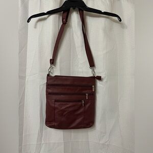 Burgundy Crossbody Bag